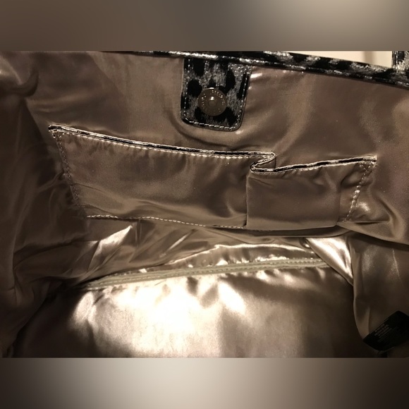 Vintage Womens ED HARDY Leopard Cheetah Love Kills Slowly Skull Shoulder Bag lv - Picture 5 of 12